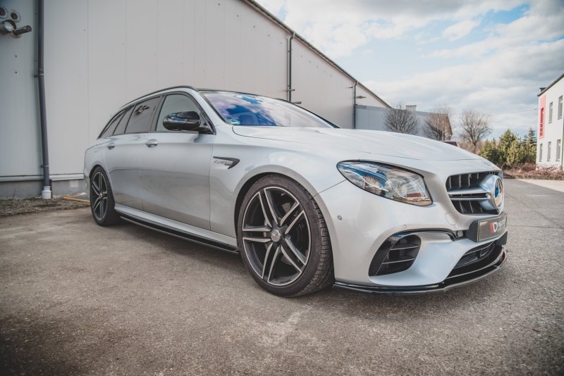 Maxton Seitenschweller Ansatz für Mercedes-Benz E63 AMG Kombi/Limousine S213/W213 schwarz Hochglanz ME-E-213-63-ES-SD1-G
