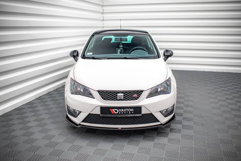 Maxton Front Ansatz V.1 Seat Ibiza FR SC Mk4 Facelift schwarz Hochglanz SE-IB-4F-FR-SC-FD1-G