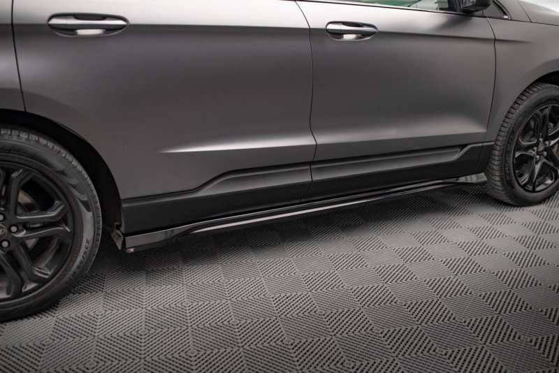 Maxton Seitenschweller Ansatz für Ford Edge Mk2 schwarz Hochglanz FO-ED-2-SD1-G