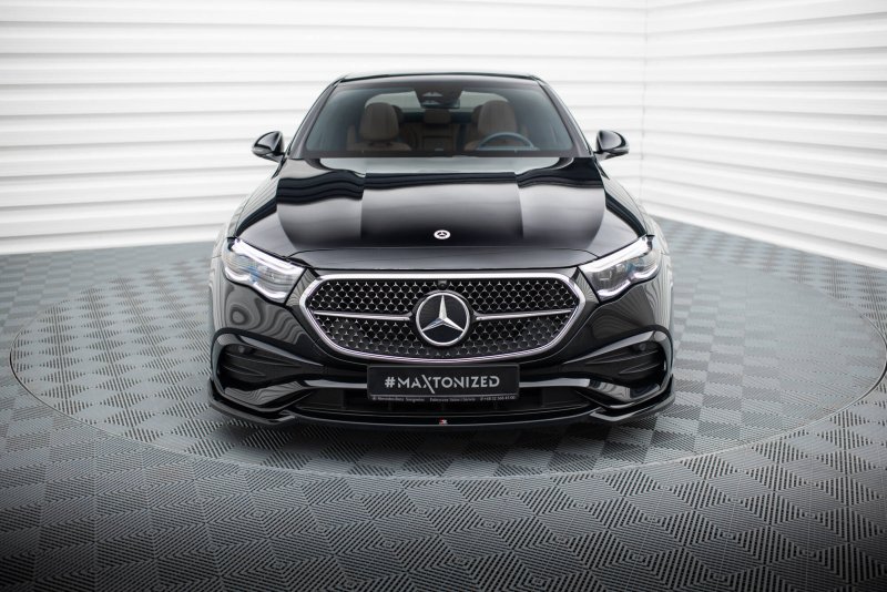 Maxton Front Ansatz V.1 Mercedes-Benz E AMG-Line W214 schwarz Hochglanz ME-E-214-AMGLINE-FD1-G