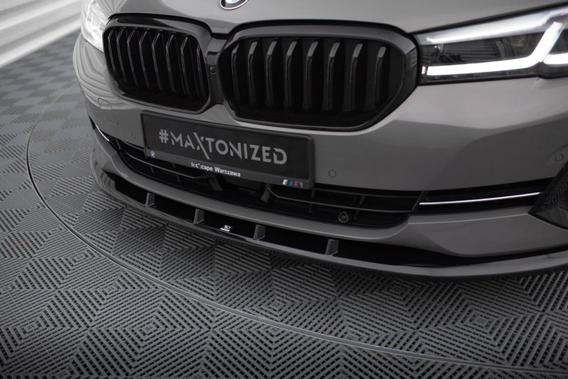 Maxton Front Ansatz V.1 BMW 5er G30 / G31 Facelift schwarz Hochglanz BM-5-G31F-FD1-G