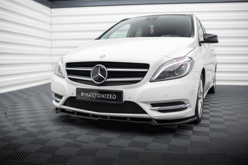 Maxton Front Ansatz Mercedes-Benz B W246 schwarz Hochglanz ME-B-246-FD1-G