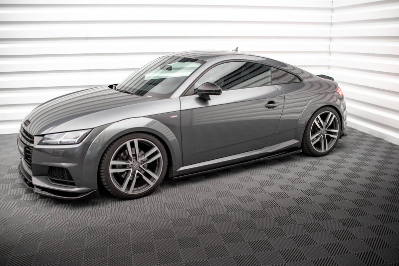 Maxton Seitenschweller Ansatz Audi TT S-Line 8S schwarz Hochglanz AU-TT-3-SLINE-SD1-G