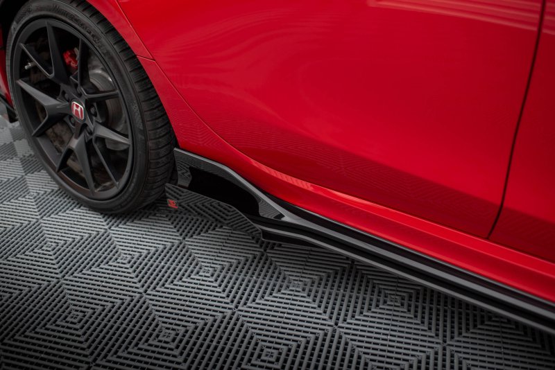 Maxton Side Flaps Honda Civic Type-R Mk 11 schwarz Hochglanz HOCI11TYPERCNC-SF1-G