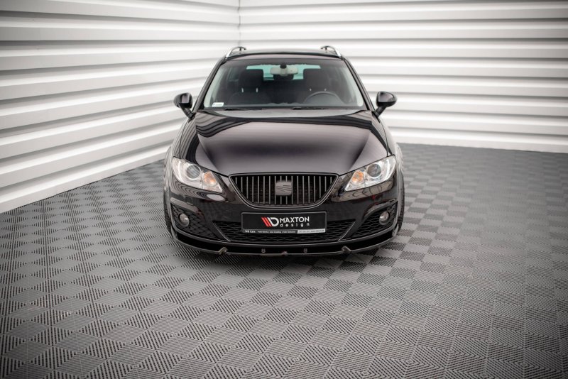 Maxton Front Ansatz V.1 für Seat Exeo schwarz Hochglanz SE-EX-1-K-FD1-G