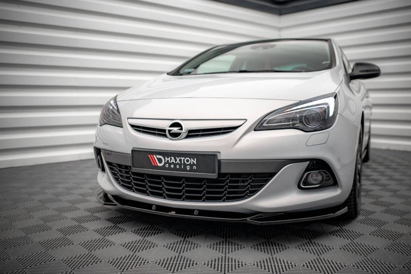 Maxton Front Ansatz V.1 für Opel Astra GTC OPC-Line J schwarz Hochglanz OP-AS-J-GTC-OPCLINE-FD1-G