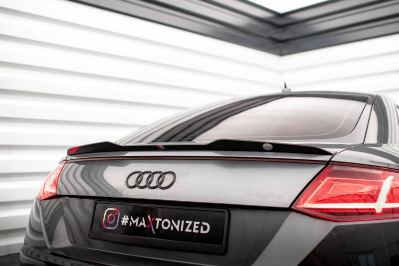 Maxton Spoiler CAP Abrisskante Audi TT S / S-Line 8S schwarz Hochglanz AU-TT-3-SLINE-CAP1-G