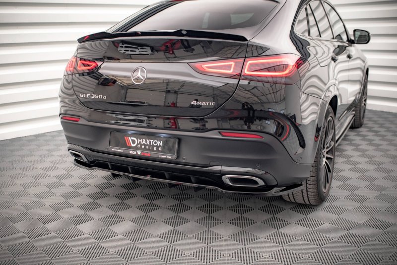 Maxton Mittlerer Diffusor Heck Ansatz DTM Look für Mercedes-Benz GLE Coupe AMG-Line C167 schwarz Hochglanz ME-GLE-C167-AMGLINE-RD1G+RD2-G