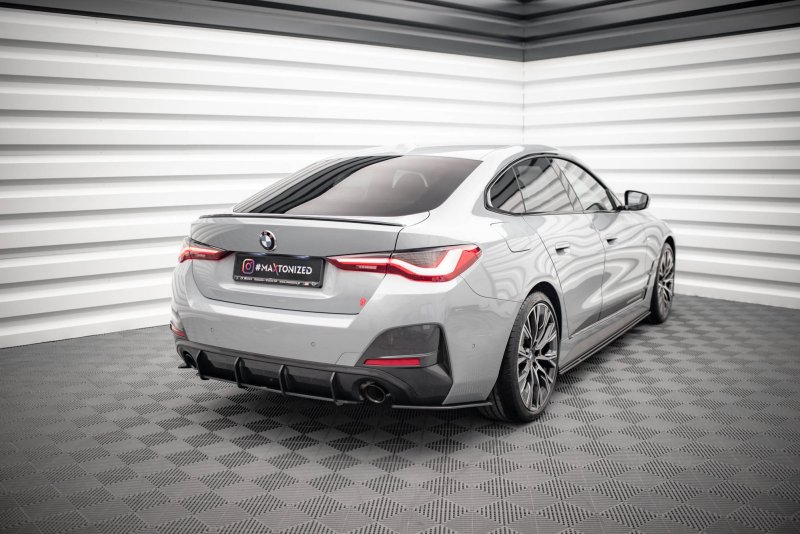 Maxton Street Pro Heck Ansatz Flaps Diffusor für BMW 4er Gran Coupe M-Paket G26 BM4G26MPACKGCCNC-RSD1BRB