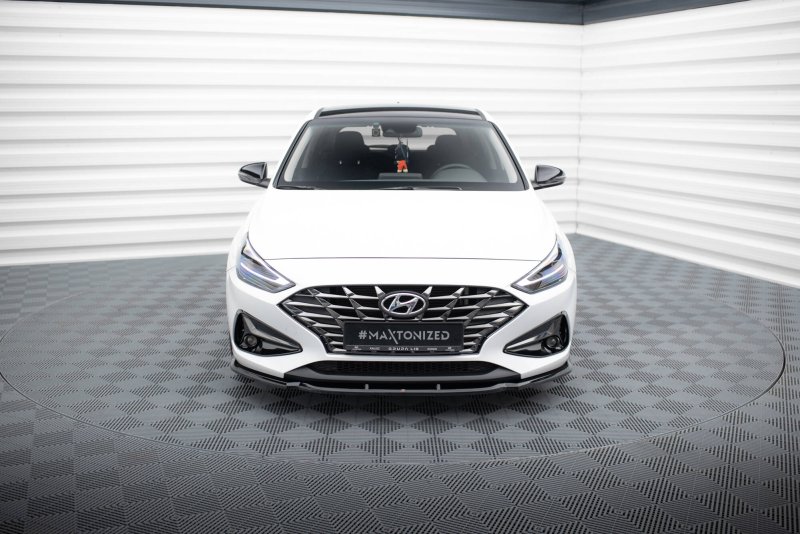 Maxton Front Ansatz V.1 Hyundai I30 Mk3 Facelift schwarz Hochglanz HY-I30-3F-FD1-G