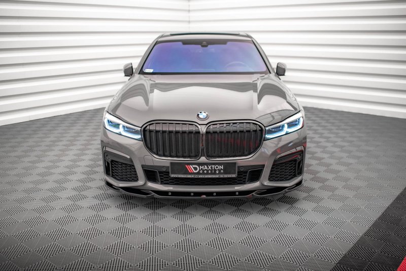Maxton Front Ansatz V.2 für BMW 7 G11 M-Paket Facelift schwarz Hochglanz BM-7-11F-MPACK-FD2-G
