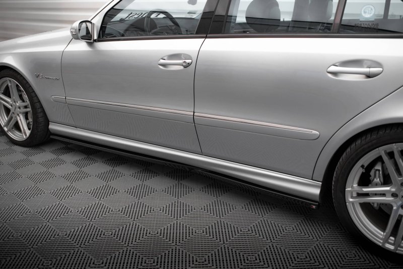 Maxton Seitenschweller Ansatz Mercedes-Benz E 55 AMG W211 schwarz Hochglanz ME-E-211-AMG-SD2-G