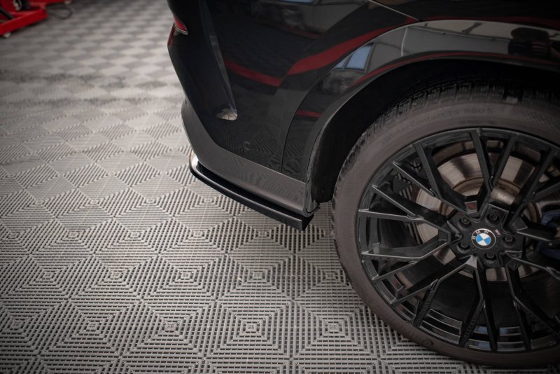 Maxton Mittlerer Diffusor Heck Ansatz DTM Look für V.2 BMW X6 M-Paket G06 schwarz Hochglanz BM-X6-06-MPACK-RD3G+RD4-G