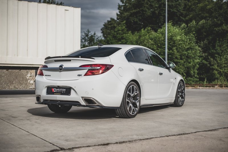 Maxton Mittlerer Diffusor Heck Ansatz DTM Look für Opel Insignia Mk. 1 OPC Facelift schwarz Hochglanz OP-IS-1F-OPC-RD1G+RD2-G