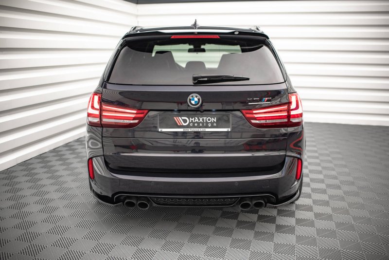 Maxton Heck Ansatz Flaps Diffusor für BMW X5 M F15 schwarz Hochglanz BM-X5M-15-RSD1-G
