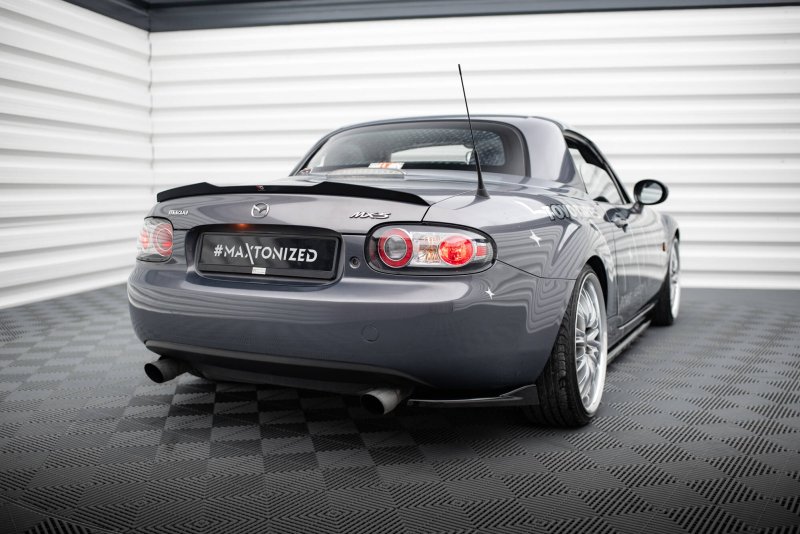 Maxton Spoiler CAP Abrisskante Mazda MX5 Hardtop NC (Mk3) schwarz Hochglanz MA-MX5-3-CAP1-G