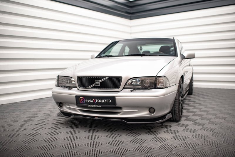 Maxton Front Ansatz V.2 für Volvo C70 Mk1 schwarz Hochglanz VO-C70-1-FD2-G