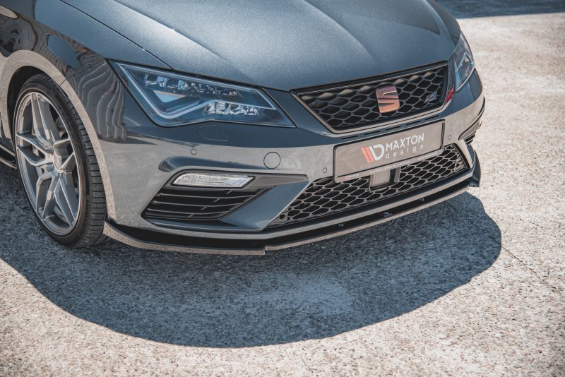 Maxton Front Ansatz V.6 für Seat Leon Cupra / FR Mk3 FL schwarz Hochglanz SE-LE-3F-CU-FD6-G