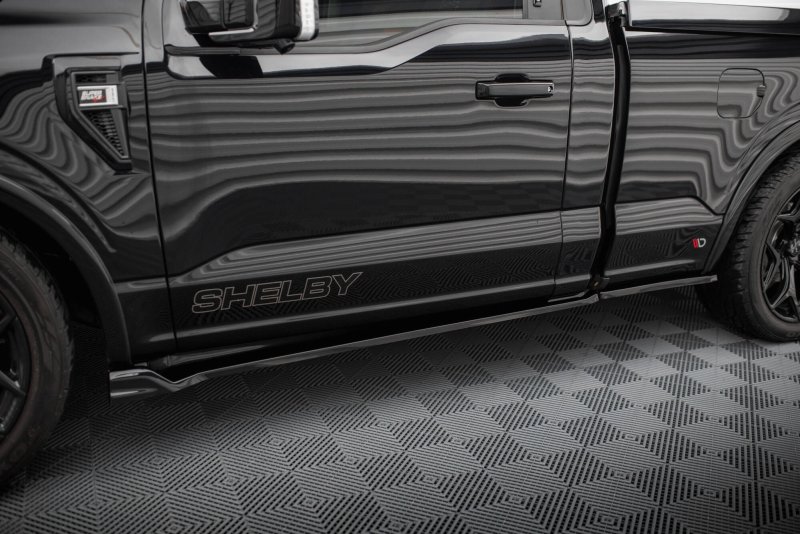 Maxton Seitenschweller Ansatz Shelby F150 Super Snake schwarz Hochglanz SH-F150-SS-SD1A+B-G