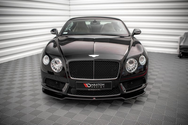 Maxton Front Ansatz V.1 für Bentley Continental GT V8 S Mk2 schwarz Hochglanz BE-CO-GT-1F-FD1-G