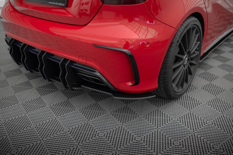 Maxton Street Pro Heck Ansatz Flaps Diffusor Mercedes-Benz A 45 AMG W176 Facelift MEA176FAEROCNC-RSD1B