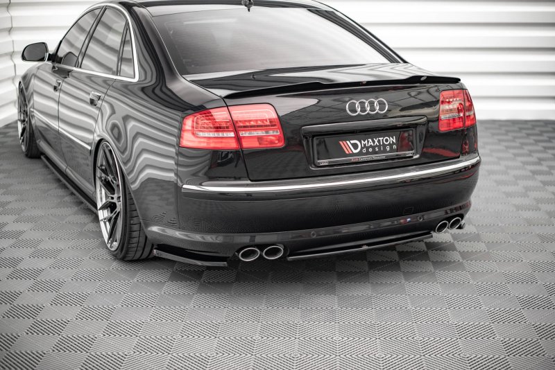 Maxton Mittlerer Diffusor Heck Ansatz für Audi S8 D3 schwarz Hochglanz AU-S8-D3F-RD1-G