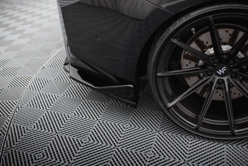 Maxton Heck Ansatz Flaps Diffusor V.2 für BMW M2 G87 schwarz Hochglanz BM-M2-G87-RSD2-G