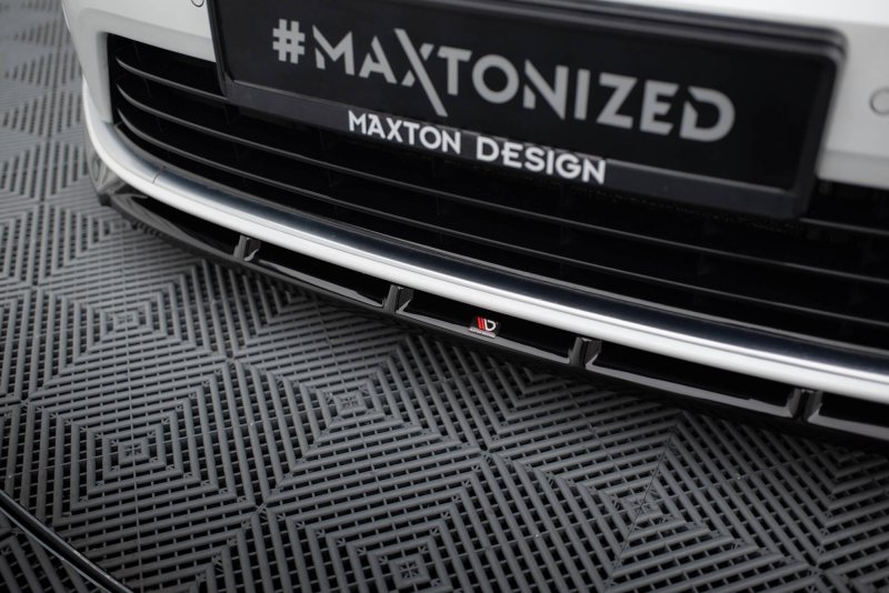 Maxton Front Ansatz V.5 + Flaps VW Golf R / R-Line Mk7 VW-GO-7-R-FD5G+FSF1B