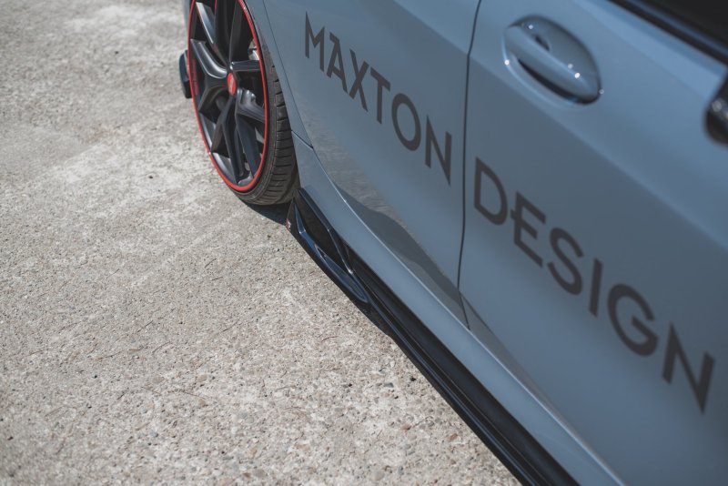 Maxton Seitenschweller Ansatz für V.3 für BMW 1er F40 M-Paket/ M135i  schwarz Hochglanz BM-1-40-M-SD1-G