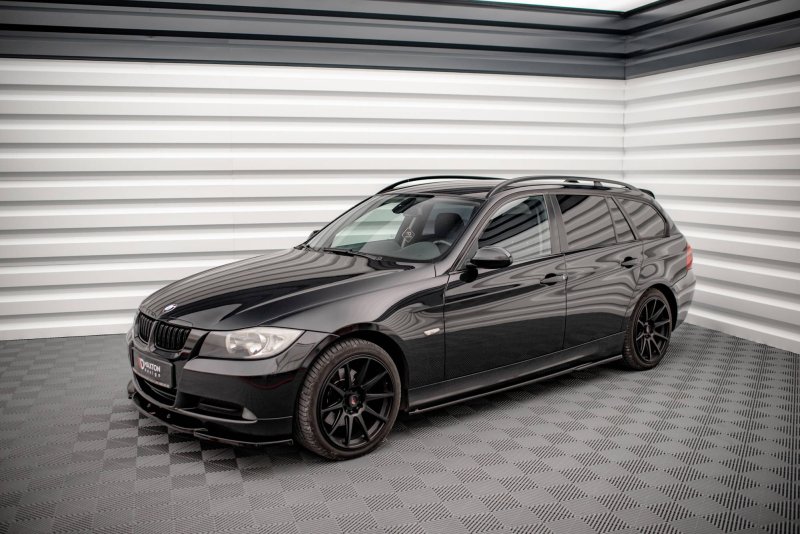 Maxton Seitenschweller Ansatz für BMW 3er E90 schwarz Hochglanz BM-3-90-SD1-G