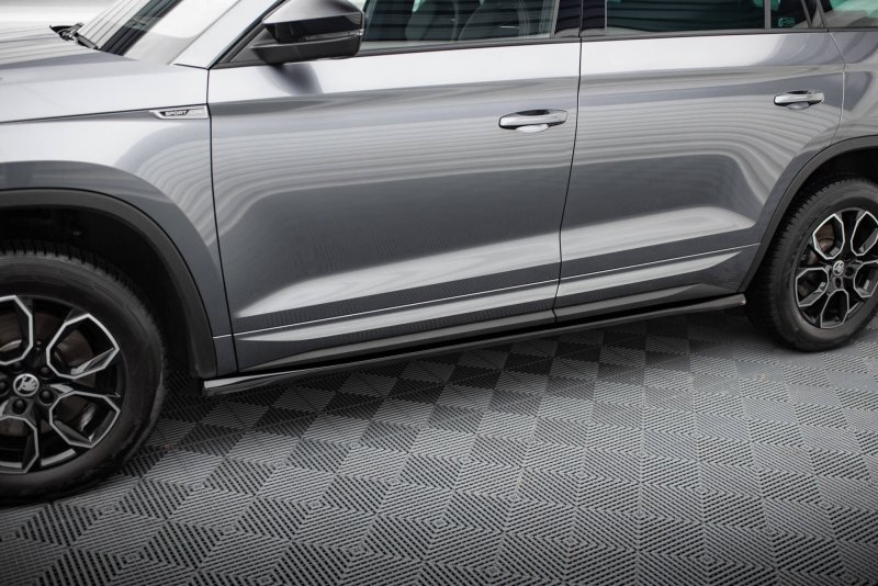 Maxton Seitenschweller Ansatz Skoda Kodiaq Sportline Mk1 Facelift schwarz Hochglanz SK-KO-1F-SL-SD1-G