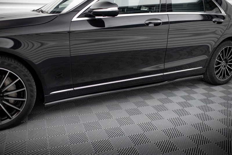 Maxton Seitenschweller Ansatz Mercedes-Benz S W222 schwarz Hochglanz ME-S-222-SD2-G