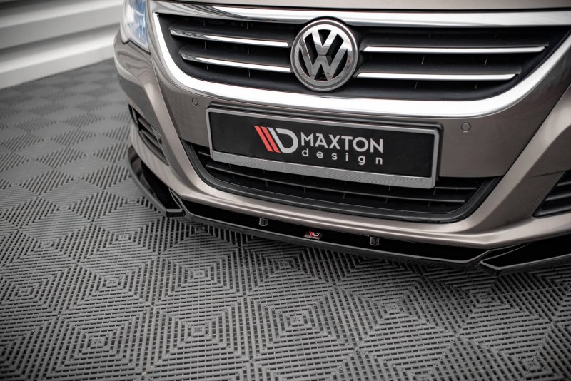 Maxton Front Ansatz V.4 für Volkswagen Passat CC schwarz Hochglanz VW-PA-CC-FD4-G