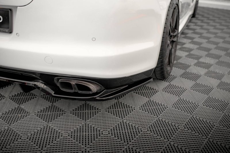 Maxton Mittlerer Diffusor Heck Ansatz DTM Look für Porsche Panamera Turbo 970 schwarz Hochglanz PO-PA-970-TURBO-RD1G+RD2-G