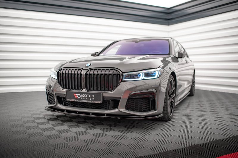 Maxton Front Ansatz V.1 für BMW 7 G11 M-Paket Facelift schwarz Hochglanz BM-7-11F-MPACK-FD1-G