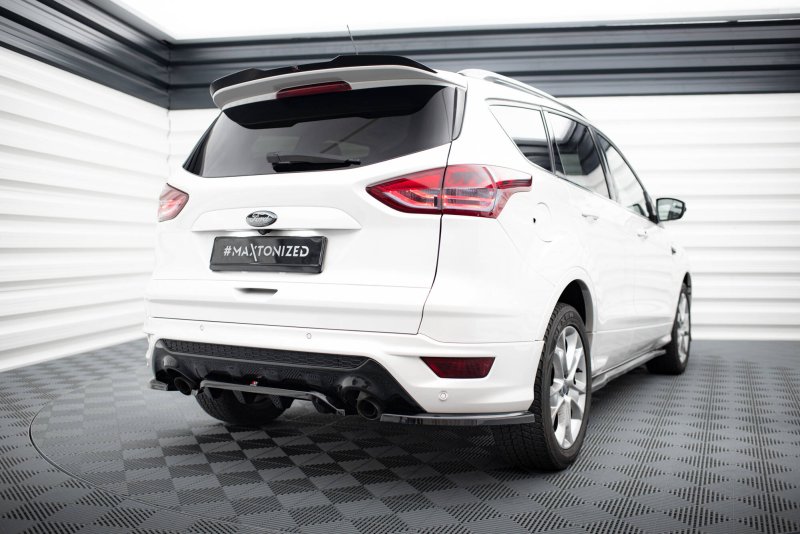 Maxton Mittlerer Cup Diffusor Heck Ansatz Ford Kuga ST-Line Mk2 schwarz Hochglanz FO-KU-2-STLINE-RD1G+RD2-G