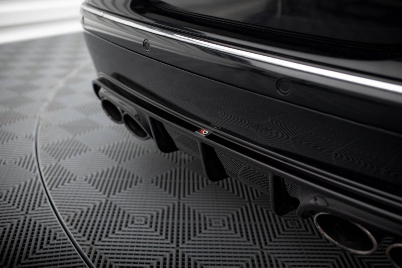 Maxton Diffusor Heck Ansatz für Mercedes-Benz CLK W209 schwarz Hochglanz ME-CLK-209-RS1-G
