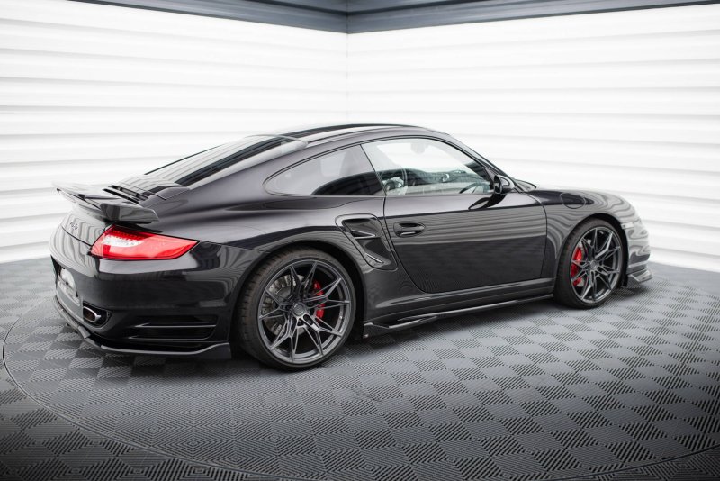 Maxton Seitenschweller Ansatz Porsche 911 Turbo 997 schwarz Hochglanz PO-911-997-TURBO-SD1-G