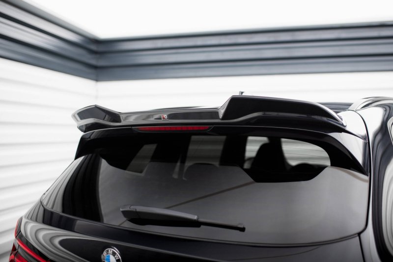 Maxton Spoiler CAP Abrisskante 3D BMW X3 M F97 / F97 Facelift schwarz Hochglanz BM-X3M-F97F-CAP1-G