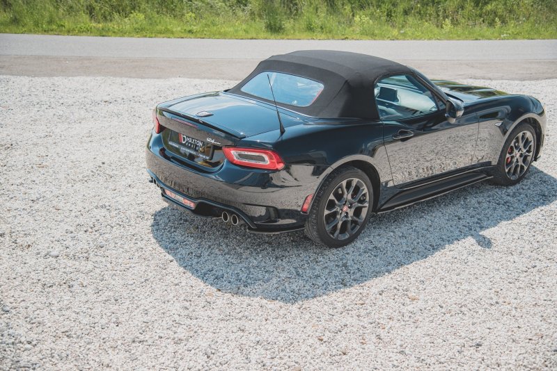 Maxton Mittlerer Diffusor Heck Ansatz für Fiat 124 Spider Abarth schwarz Hochglanz FI-124-1-AB-RD2-G