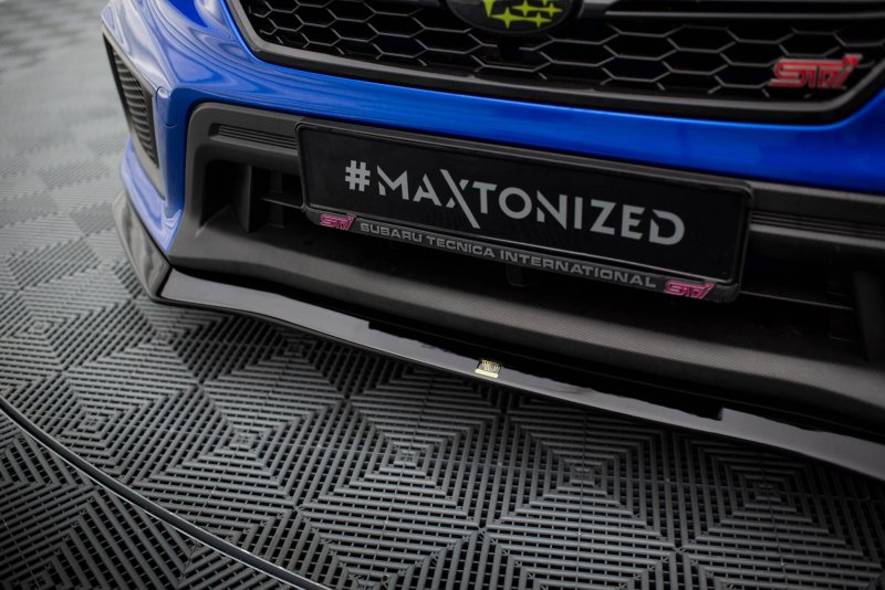 Maxton Front Ansatz V.1 Subaru WRX STI Mk1 Facelift schwarz Hochglanz SU-IM-4F-WRX-STI-FD1-G
