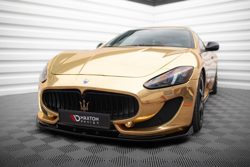 Maxton Front Ansatz V.1 Maserati Granturismo Mk1 Facelift schwarz Hochglanz MS-GT-1F-FD1-G