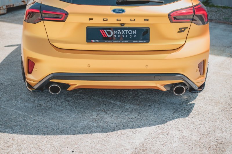Maxton Heck Ansatz Flaps Diffusor V.2 für Ford Focus ST Mk4  schwarz Hochglanz FO-FO-4-ST-RSD2-G