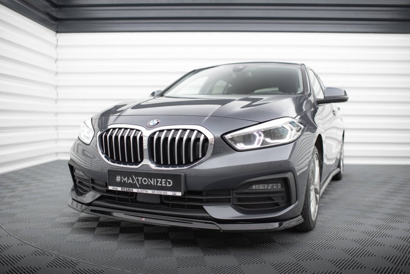 Maxton Front Ansatz V.2 BMW 1er F40 schwarz Hochglanz BM-1-40-FD2-G