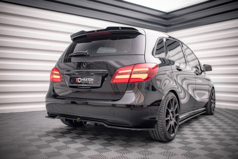 Maxton Spoiler CAP für Mercedes-Benz B W246 Facelift schwarz Hochglanz ME-B-246F-CAP1-G