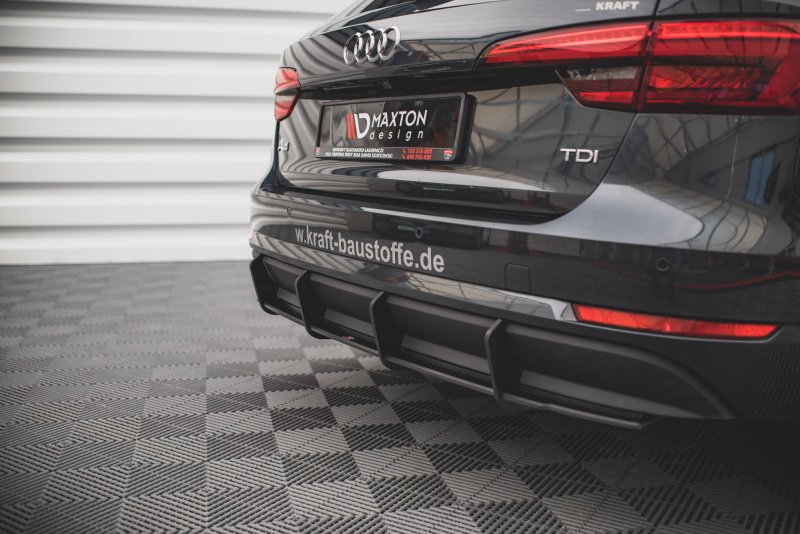 Maxton Street Pro Heckschürze für Audi A4 Avant B9 AUA4B9AVCNC-RS1B