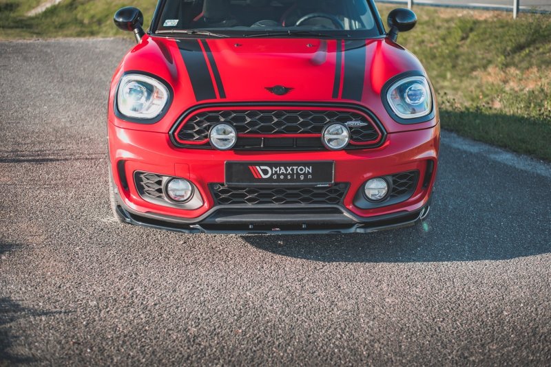 Maxton Front Ansatz V.2 für Mini Countryman Mk2 F60 JCW schwarz Hochglanz MC-CO-2-JCW-FD2-G
