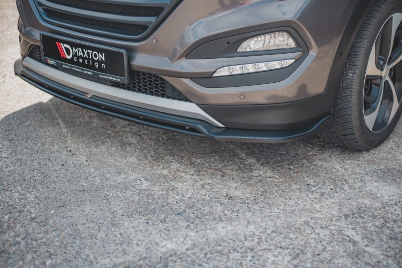 Maxton Front Ansatz für Hyundai Tucson Mk3 schwarz Hochglanz HY-TU-3-FD2G+FD2R-G