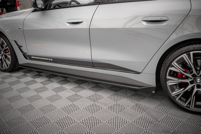 Maxton Seitenschweller Ansatz für V.2 für BMW 4er Gran Coupe M-Paket G26 schwarz Hochglanz BM-4-G26-MPACK-GC-SD2-G