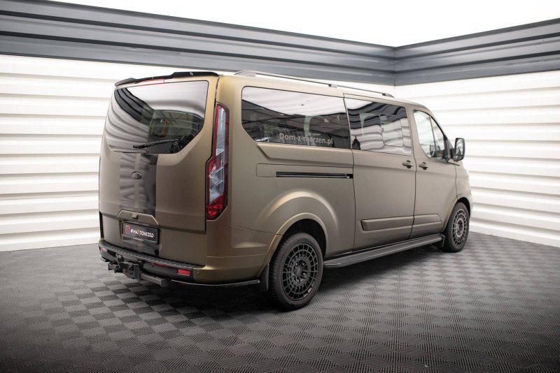 Maxton Spoiler CAP für Ford Tourneo Custom Mk1 Facelift schwarz Hochglanz FO-TOC-1F-CAP1-G